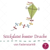 Stickdatei bunter Drache Herbst