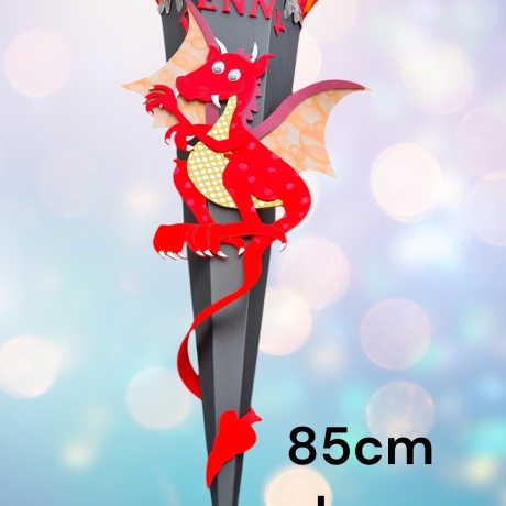 Drachen Schultüte personalisierbar 68cm oder 85cm