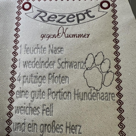 DreamEmbroid Rezept gegen Kummer - Stickdateien