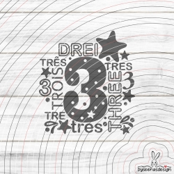 Drei Plotterdatei SVG DXF 