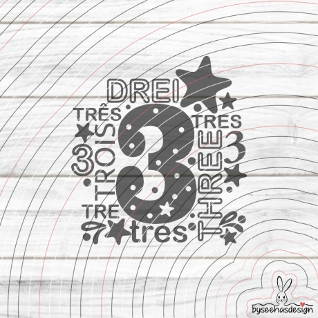Drei Plotterdatei SVG DXF 