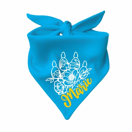 Dreieckstuch Hundehalstuch FLORALPFOTE KR personalisiert mit Name
