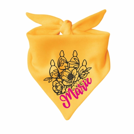 Dreieckstuch Hundehalstuch FLORALPFOTE KR personalisiert mit Name