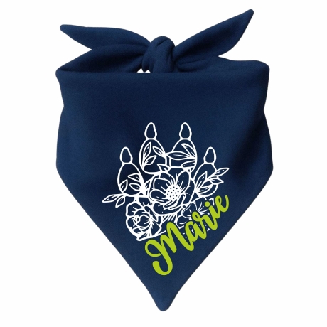 Dreieckstuch Hundehalstuch FLORALPFOTE KR personalisiert mit Name