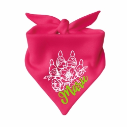 Dreieckstuch Hundehalstuch FLORALPFOTE KR personalisiert mit Name