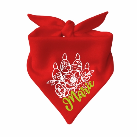 Dreieckstuch Hundehalstuch FLORALPFOTE KR personalisiert mit Name