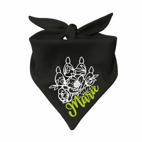 Dreieckstuch Hundehalstuch FLORALPFOTE KR personalisiert mit Name
