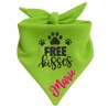 Dreieckstuch Hundehalstuch FREE KISSES personalisiert mit Name