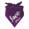 Dreiecks Hundehalstuch LOVE personalisiert mit Name
