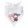 Dreiecks Hundehalstuch LOVEHERZ doppelt personalisiert mit Name