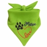 Dreiecks Hundehalstuch LOVEHERZ einfach personalisiert mit Name