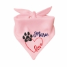 Dreiecks Hundehalstuch LOVEHERZ einfach personalisiert mit Name