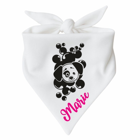 Dreiecks Hundehalstuch WELPE MOPPEL personalisiert mit Name
