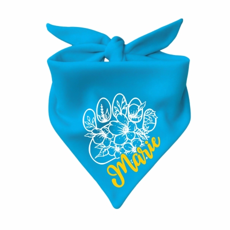 Dreieckstuch Hundehalstuch FLORALPFOTE personalisiert mit Name