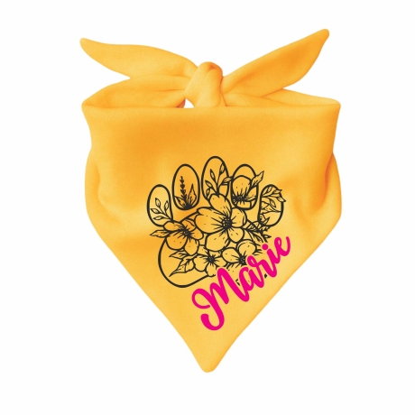 Dreieckstuch Hundehalstuch FLORALPFOTE personalisiert mit Name