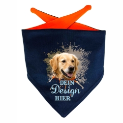 Hunde Dreiecks Halstuch Multicolor personalisiert mit Wunschmotiv