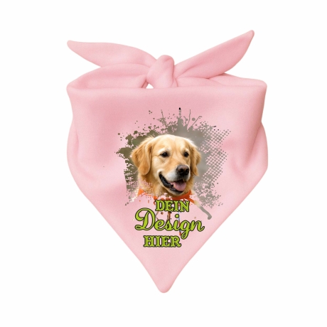 Dreieckstuch Hundehalstuch personalisiert mit deinem Wunschmotiv
