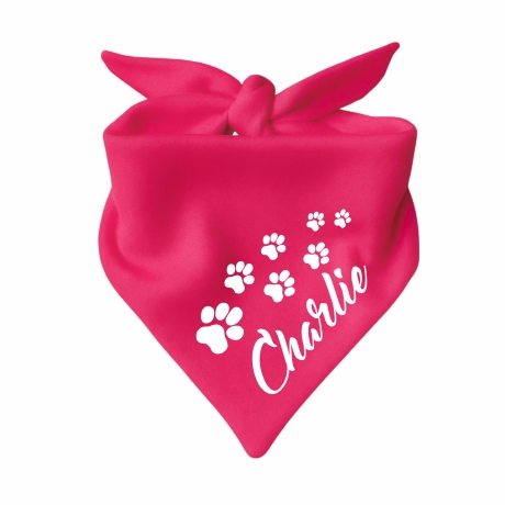 Dreieckstuch Hundehalstuch mit Namen oder Wunschtext