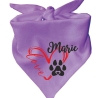 Dreiecks Hundehalstuch LOVEHERZ doppelt personalisiert mit Name