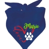 Dreiecks Hundehalstuch LOVEHERZ doppelt personalisiert mit Name