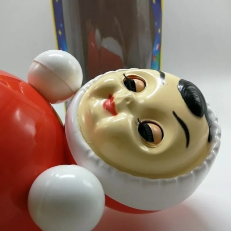 Stehaufpuppe Newaljaschka m. Glöckchen, rot, dz 61