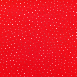 Druckstoff Mini Dots rot/weiß