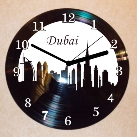 Schallplattenuhr Wanduhr Dubai