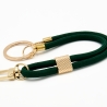 Schlüsselanhänger mit Karabiner Dunkelgrün