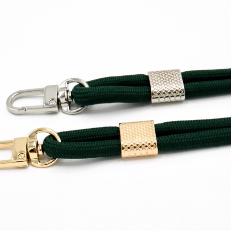 Schlüsselanhänger mit Karabiner Dunkelgrün