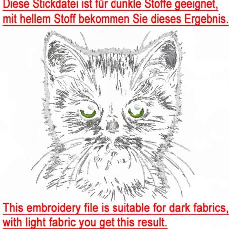 NEU Stickdatei schwarze Katze Enso LunaChild
