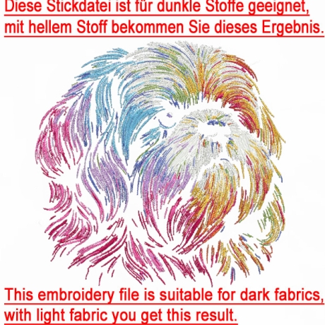 NEU Stickdatei Shih Tzu Nandi Hund Lunachild
