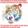 Neu AUFWENDIGE Stickdatei Tiger Ervin Lunachild