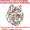 NEU AUFWENDIGE Stickdatei Wolf Varg  LunaChild