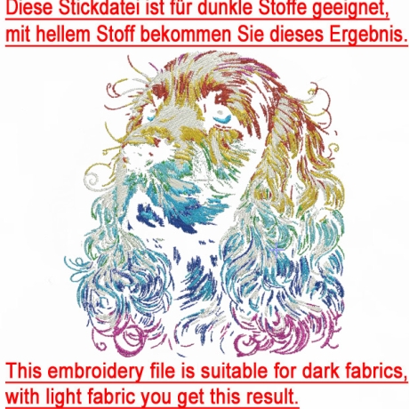 NEU Stickdatei Cocker Spaniel Moreno LunaChild
