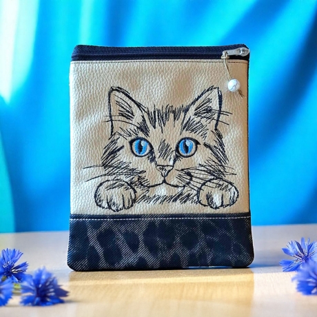 E0005 –Katze im Scribble Stil – ab 10x10 cm 