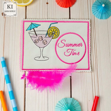 E0014– Cocktail inkl. ITH Dateien - ab 10x10 Rahmen 