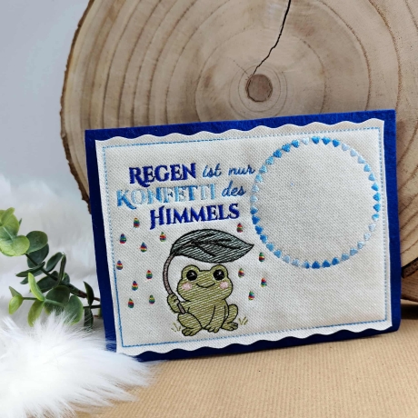 E0018 – Stickdateien Frosch inkl. ITH - ab 10x10 Rahmen