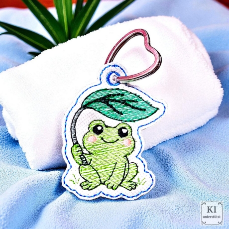 E0018 – Stickdateien Frosch inkl. ITH - ab 10x10 Rahmen