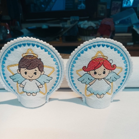 E0028 – Stickdateien Teelichthüllen Engel - ab 10x10 Rahmen