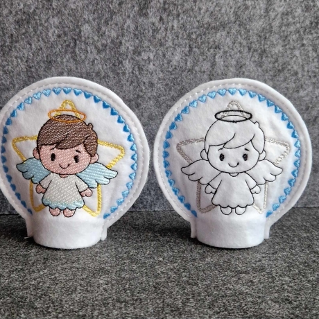 E0028 – Stickdateien Teelichthüllen Engel - ab 10x10 Rahmen