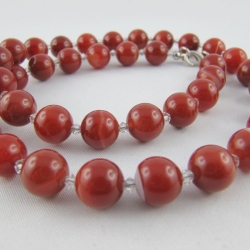 Kette Achat Perlen Braun (E11)