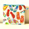 Flaches Schminktäschchen Flip-Flops