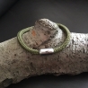 „Hirsch“ Segelseilarmband mit Edelstahlmagnetverschluß