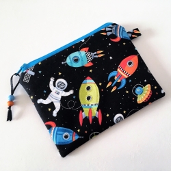 Kinder-Täschchen Geldbörse Kleinkram 16x12 cm Weltraum