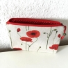 Schminktäschchen Etui Mohnblumen