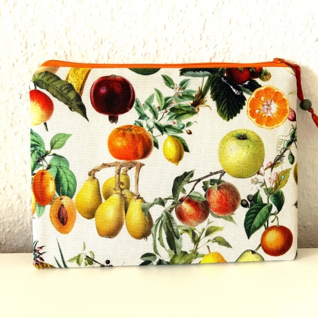Schminktäschchen XL Kosmetik Etui Obstmotive 23x17 cm