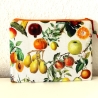 Schminktäschchen XL Kosmetik Etui Obstmotive 23x17 cm