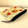 XL Schminktäschchen Kosmetik 22x18 cm fester Gobelin Sonnenblumen