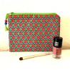 Schminktäschchen Etui Blumen rot grün 19,5x14 cm