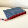 Schminktäschchen Etui blau weiß rot 20x14cm